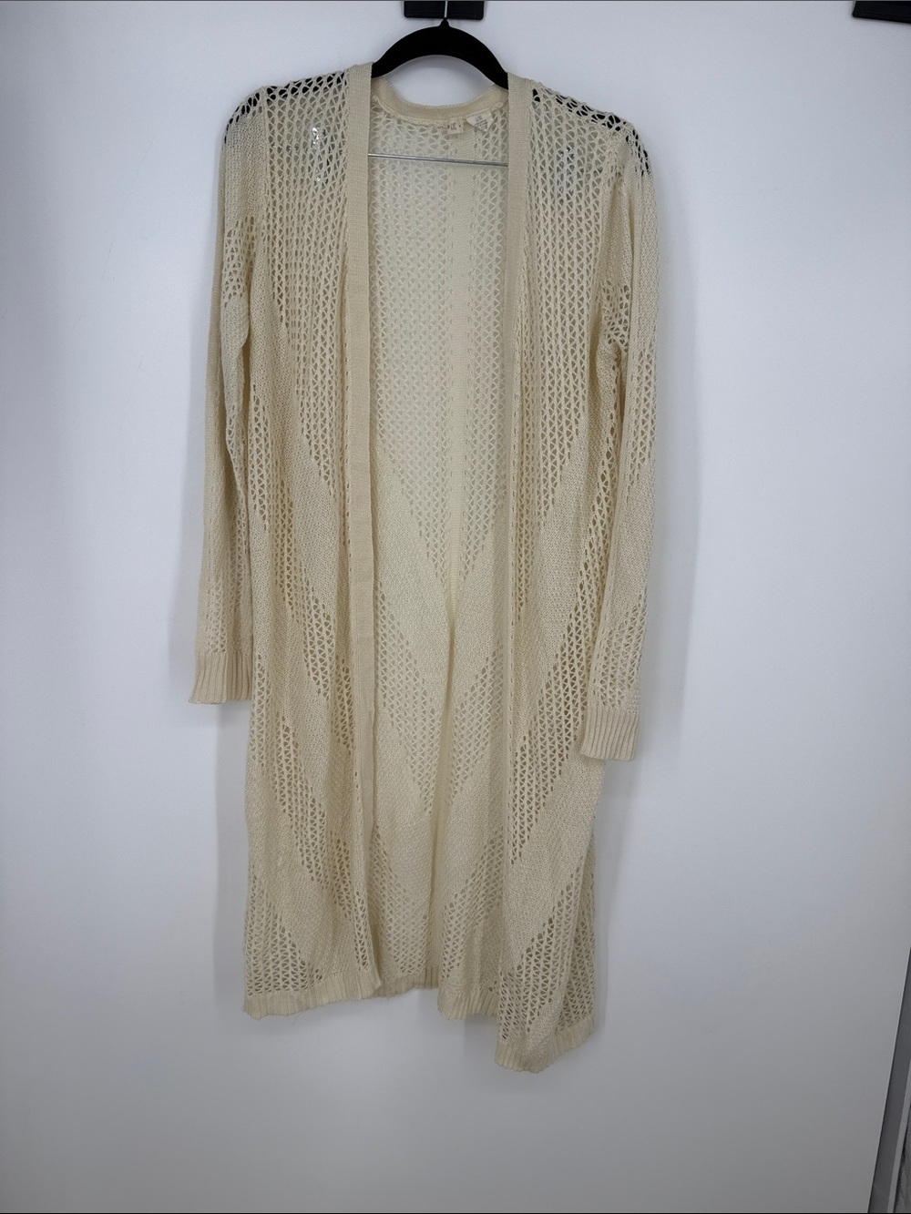 Sky and Sparrow Crochet Duster Midi Cardigan juniors size L/XL